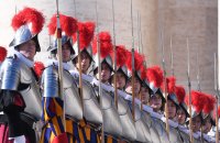 Rom;  Papst Franziskus I. spricht den Urbi Et Orbi Segen