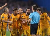 Fussball CHL 15/16 Viertelfinale: Atletico Madrid - FC Barcelona