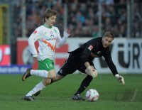 Fussball 1. Bundesliga  Saison 2010/2011:  SC Freiburg - SV Werder Bremen