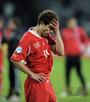 Fussball U21-EURO 2011 FINALE:  Enttaeuschung nach der Niederlage Admir Mehmedi (Schweiz)