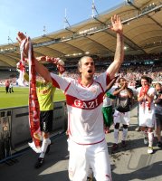 Fussball 1. Bundesliga : JUBEL nach dem Sieg Martin Harnik (VfB Stuttgart)