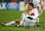 FUSSBALL CHL  Kevin Kuranyi (VfB) am Boden