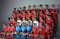 Fussball 1. Bundesliga 2013/2014:  Fototermin beim  FC Bayern Muenchen