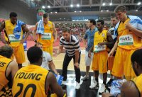 Basketball 1. Bundesliga 2012/2013 Testspiel:  Walter Tigers Tuebingen - FC Bayern Muenchen