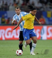 FUSSBALL INTERNATIONAL: Argentinien - Brasilien