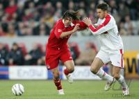 Fussball 1. Bundesliga: Stuttgart - Bayern, Zweikampf