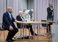 Streitgespraech OB Boris Palmer und AfD Landesvorsitzender Markus Frohnmaier in Tuebingen
