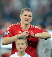 Fussball CHL  Saison 2011/2012:  Bastian Schweinsteiger (FC Bayern Muenchen)