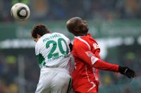 FUSSBALL, 1. BUNDESLIGA, 19. Spieltag: Wolfsburg - Koeln