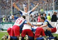 Fussball 1. Bundesliga: Hamburger SV - Bayern, jubel hsv