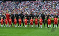 Fussball 1. Bundesliga, Supercup: FC Bayern Muenchen - Borussia Dortmund