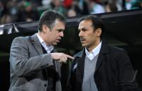 FUSSBALL, DFB Pokal Halbfinale: Manager Andreas Rettig mit Trainer Jos Luhukay  (v. li., FCA)