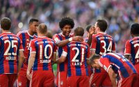 Fussball 1. Bundesliga Saison 14/15: JUBEL FC Bayern Muenchen