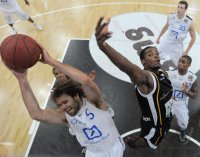 Basketball 1. Bundesliga 2011/2012:  Walter Tigers Tuebingen - Fraport Skyliners Frankfurt