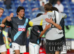 Fussball Bundesliga: Hannover 96 - 1860 Muenchen, jubel Muenchen