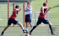 1. Fussball Bundesliga : Training beim FC Bayern Muenchen