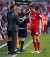 Fussball 1. Bundesliga  Saison 2015/2016: FC Bayern Muenchen - Borussia Moenchengladbach