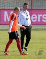 Fussball 1. Bundesliga: Training beim FC Bayern Muenchen