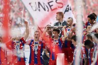 Fussball, 1. Bundesliga  Saison 13/14: JUBEL FC Bayern Muenchen
