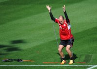 Fussball 1. Bundesliga 11/12: FC Bayern Muenchen Training in Doha