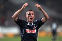 Fussball 1. Bundesliga : JUBEL nach dem Elfmeter Tor zum 0:1 Lukas Podolski (1. FC Koeln)