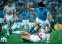 Fussball UEFA CUP Finale 1989: Diego MARADONA (SSC Neapel)
