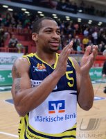 Basketball 1. Bundesliga 14/15 Hauptrunde:  Walter Tigers Tuebingen - Phoenix Hagen