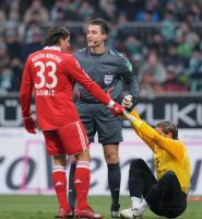 Fussball 1. Bundesliga  09/10  SV Werder Bremen - FC Bayern Muenchen