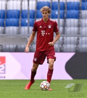 Fussball 1. Bundesliga Saison 21/22: Teampraesentation FC Bayern Muenchen