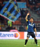 FUSSBALL SERIE A:  Jubel Yuto Nagatomo (Inter Mailand)