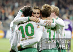 Fussball UCL, Bremen - Anderlecht, Jubel Bremen
