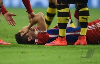 Fussball DFB Pokal Halbfinale 14/15: FC Bayern Muenchen - Borussia Dortmund