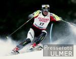 Ski Alpin;  Abfahrt Herren  Wengen Start Max Rauffer (GER) im Hintergrund Eiger, Moench, Jungfrau
