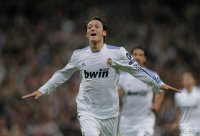 Fussball Champions League  Saison 2010/2011: JUBEL Mesut OEZIL (Real Madrid)