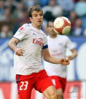 Fussball, 1. Bundesliga: Hamburg, VAN DER VAART Einzelaktion