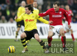 Fussball 1. Bundesliga: Dortmund - Mainz, Zweikampf