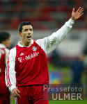Fussball 1. Bundesliga Bayern-Koeln, Gestik Makaay