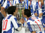 Fussball CHL Finale: Monaco - Porto, Jubel mit Pokal