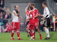 FUSSBALL  International CHL 09/10:   JUBEL ROBBEN (FC Bayern  Muenchen)