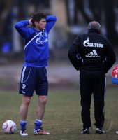 Fussball DFB Pokal 10/11 : Training FC Schalke 04