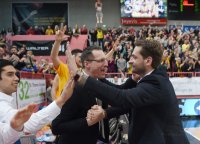 Basketball 1. Bundesliga 14/15 Hauptrunde:  Walter Tigers Tuebingen - EWE Baskets Oldenburg