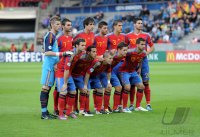 Fussball U21-Europameisterschaft 2011:  Teamfoto Spanien