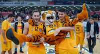 Basketball 1. Bundesliga 15/16 Hauptrunde: Walter Tigers Tuebingen - Crailsheim Merlins