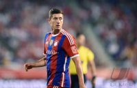 FUSSBALL 1. Bundesliga 14/15 Testspiel: Robert Lewandowski (FC Bayern Muenchen)