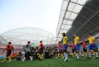 FUSSBALL  Olympia 2008   Vorrunde  Maenner   Brasilien - Belgien