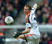 Fussball  1. Bundesliga  13/14: Torwart Bernd Leno (Bayer 04 Leverkusen)