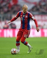 Fussball 1. Bundesliga Saison 14/15: Arjen Robben (FC Bayern Muenchen)