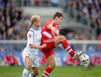 FUSSBALL 1. BUNDESLIGA: Karlsruher SC - Bayern Muenchen