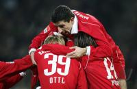Fussball 1. Bundesliga: Dortmund - Bayern, Jubel FCB n. 0:1