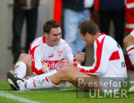 Fussball - Bundesliga , Leverkusen - Stuttgart jubel VfB